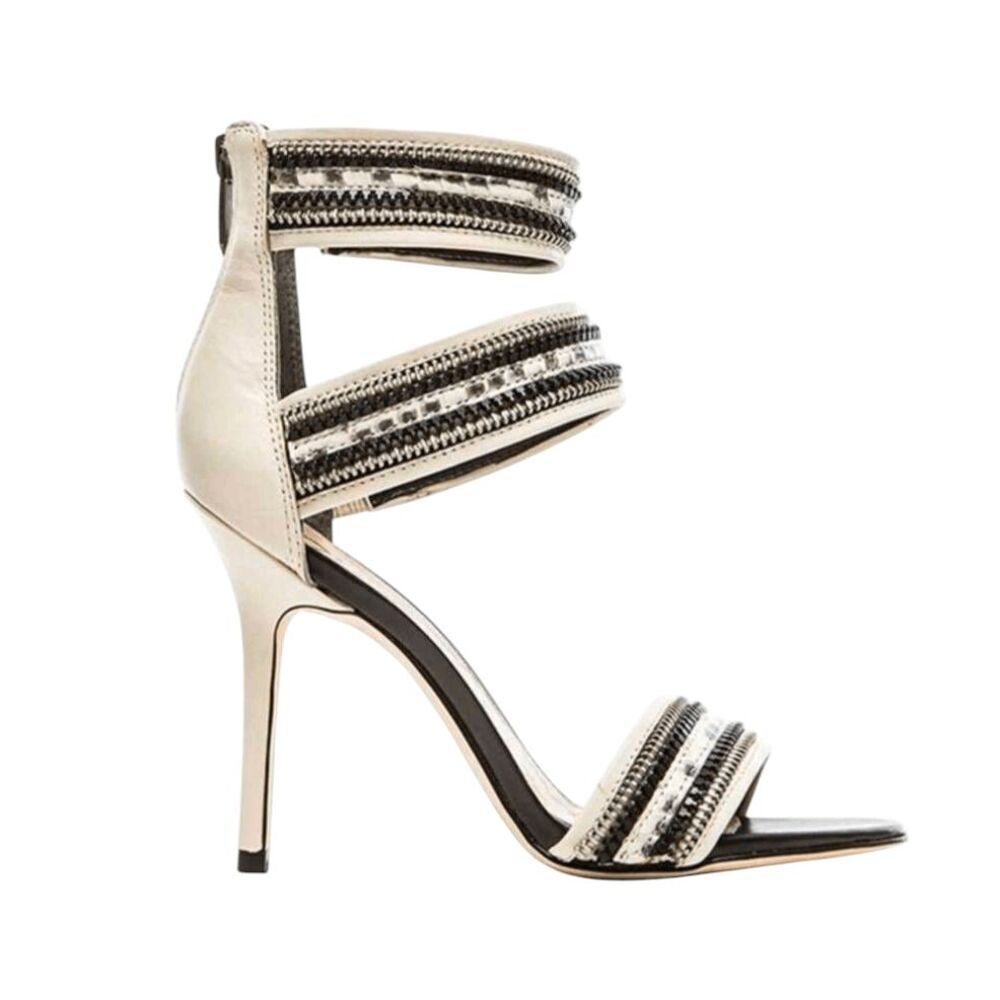 SAM EDELMAN Alton Ankle Strapped Leather Heeled Sandal Size 8.5